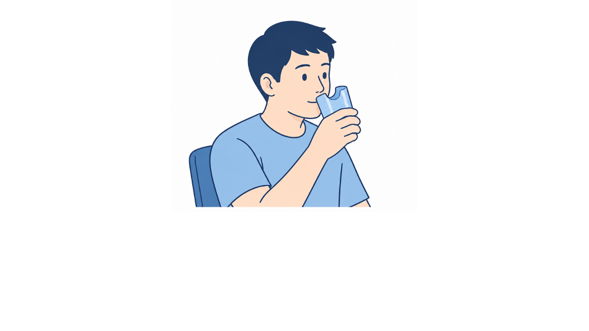切り欠き付きコップの使い方のイラスト(文字なし)|切り欠き付きコップの使い方を説明する福祉用具・自助具のイラストです