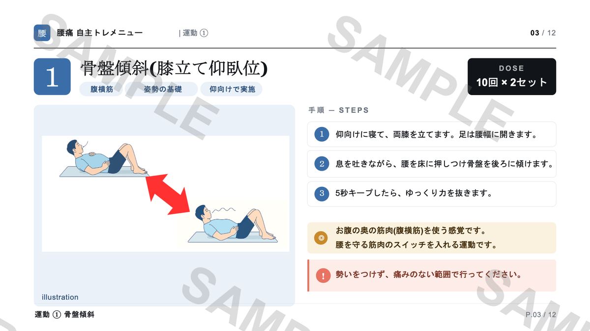 腰痛 プレビュー