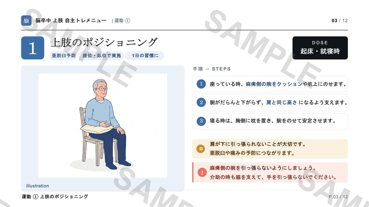 脳卒中 上肢 プレビュー
